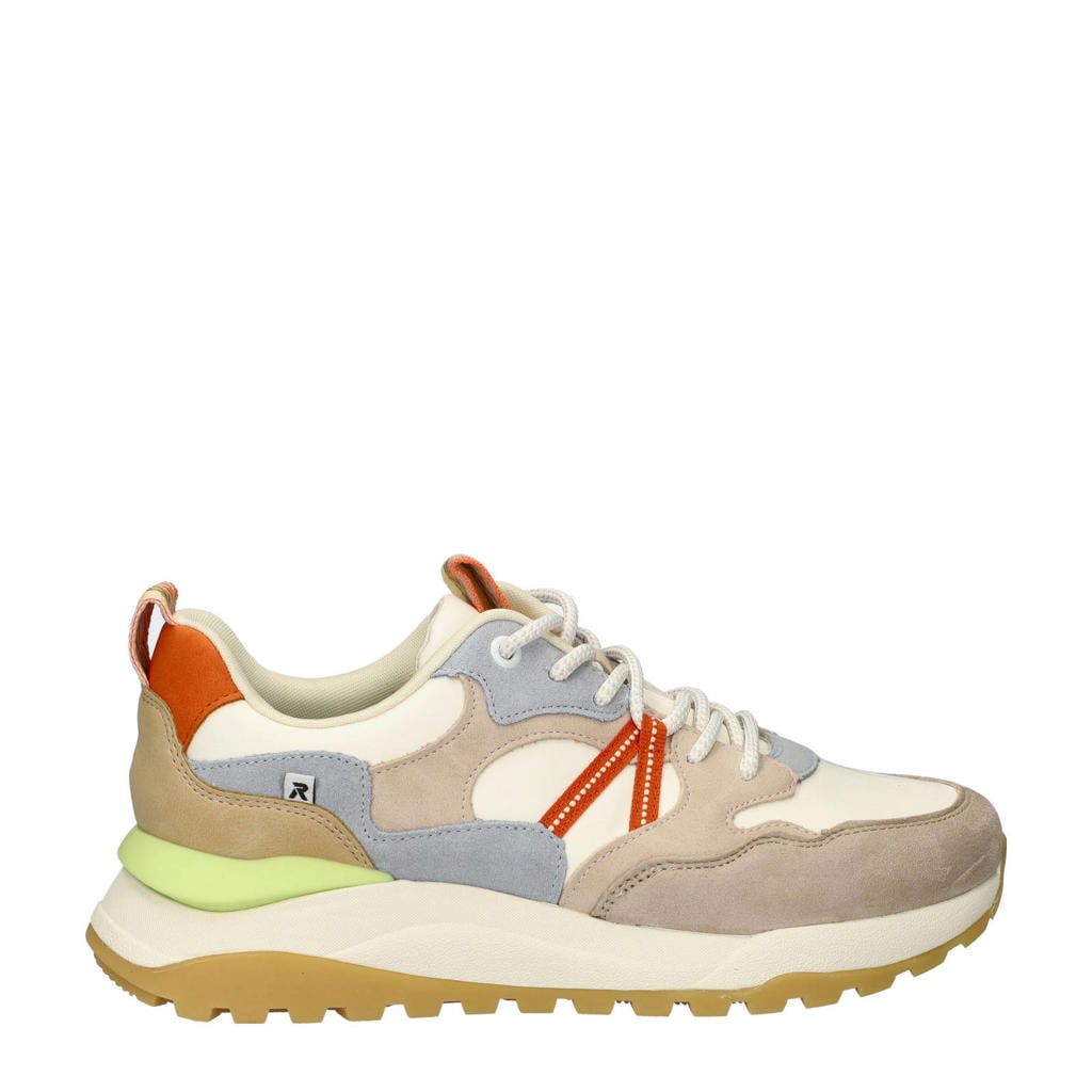 Rieker sneakers beige/blauw/wit
