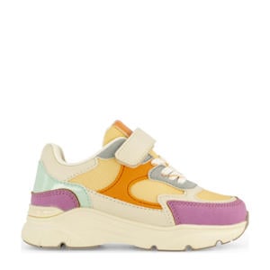 chunky sneakers geel/paars
