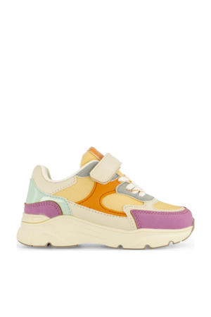 chunky sneakers geel/paars