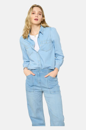 blouse light blue denim