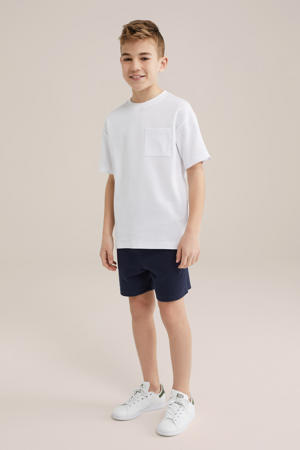 T-shirt wit fijn gebreid