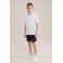 WE Fashion Blue Ridge T-shirt wit fijn gebreid