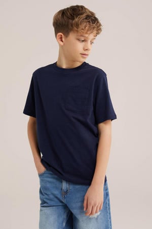 T-shirt marineblauw