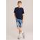 WE Fashion Blue Ridge T-shirt marineblauw