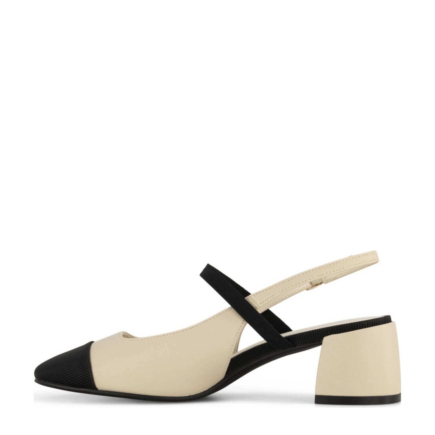 Graceland slingback pumps ecru zwart