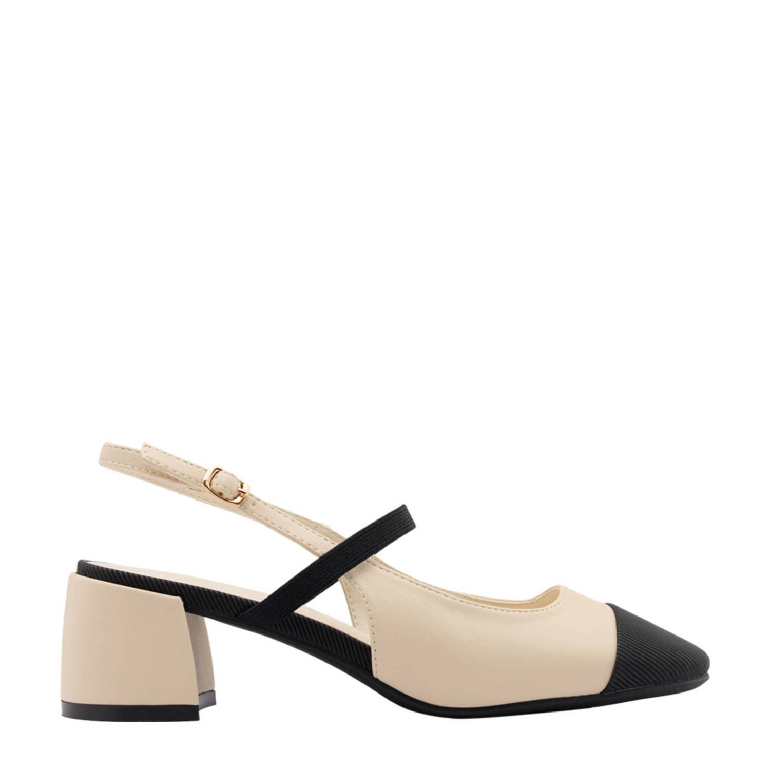 Graceland slingback pumps ecru zwart