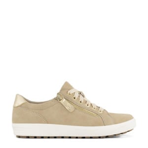 suède sneakers beige