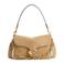 Coach suede schoudertas Chain Tabby zand