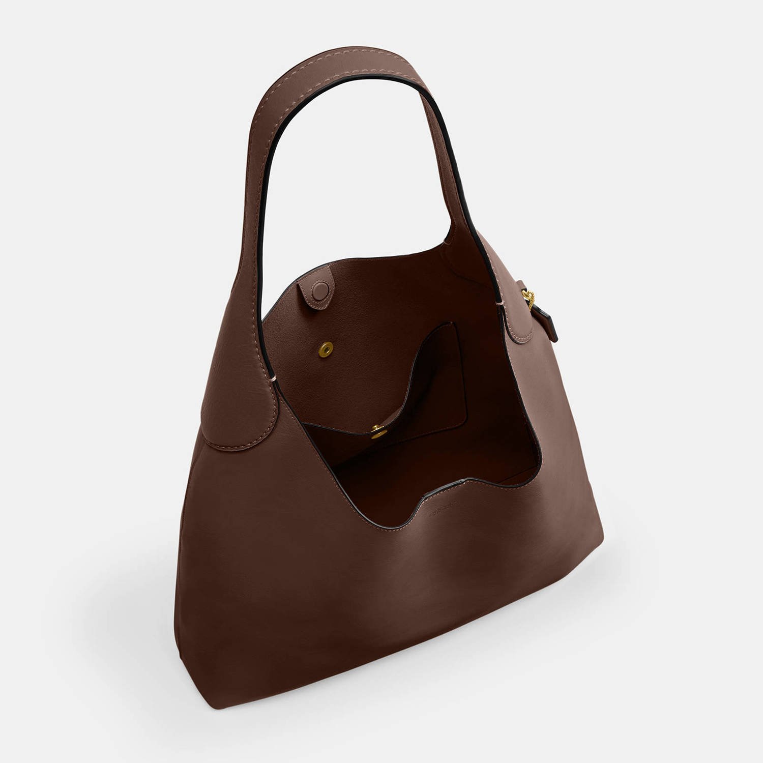 Coach leren shopper Brooklyn 39 donkerbruin