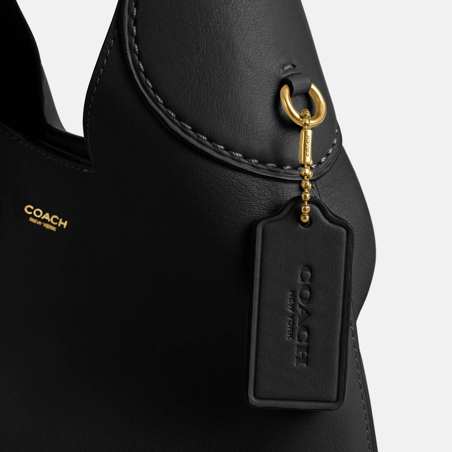 Coach leren schoudertas Brooklyn 28 zwart