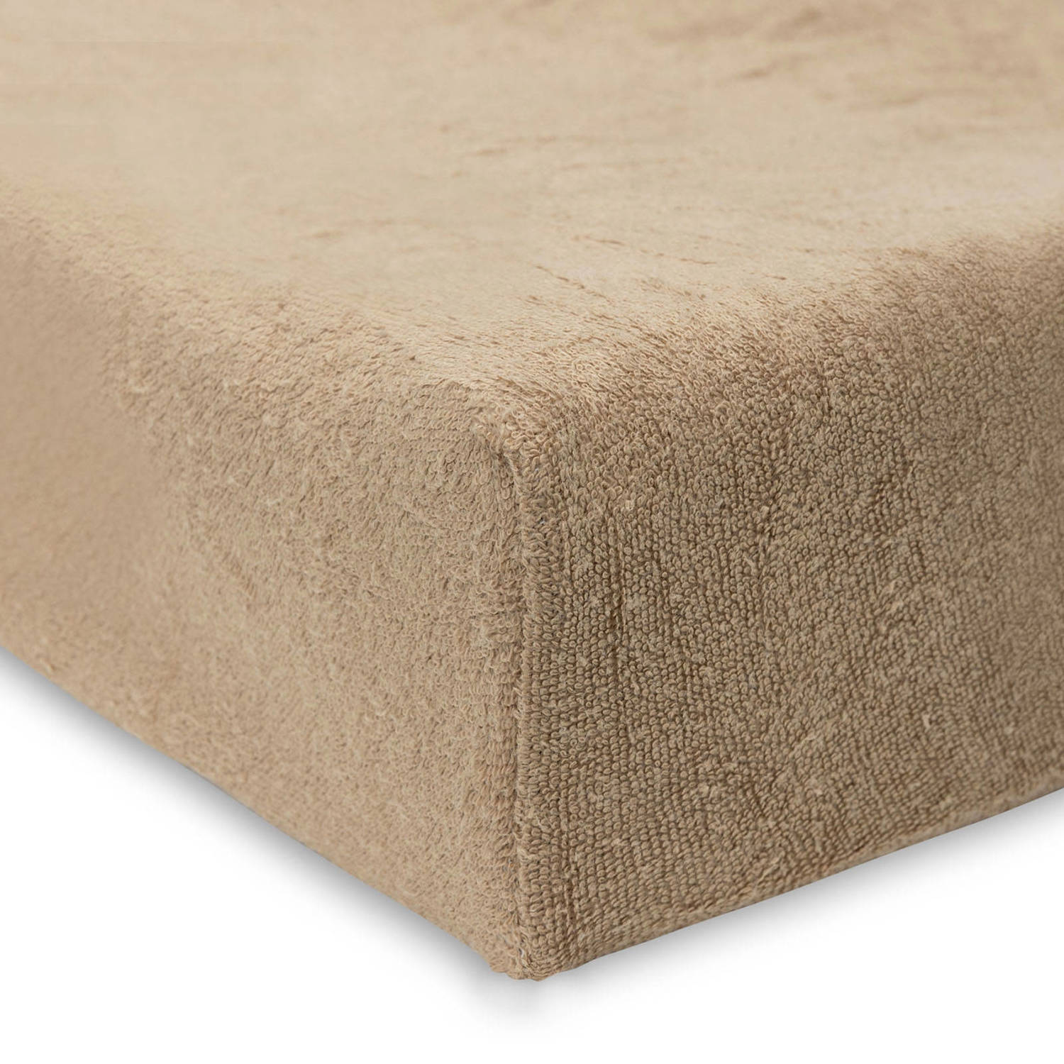 Jollein badstof aankleedkussenhoes Sea Green Biscuit set van 2 groen beige