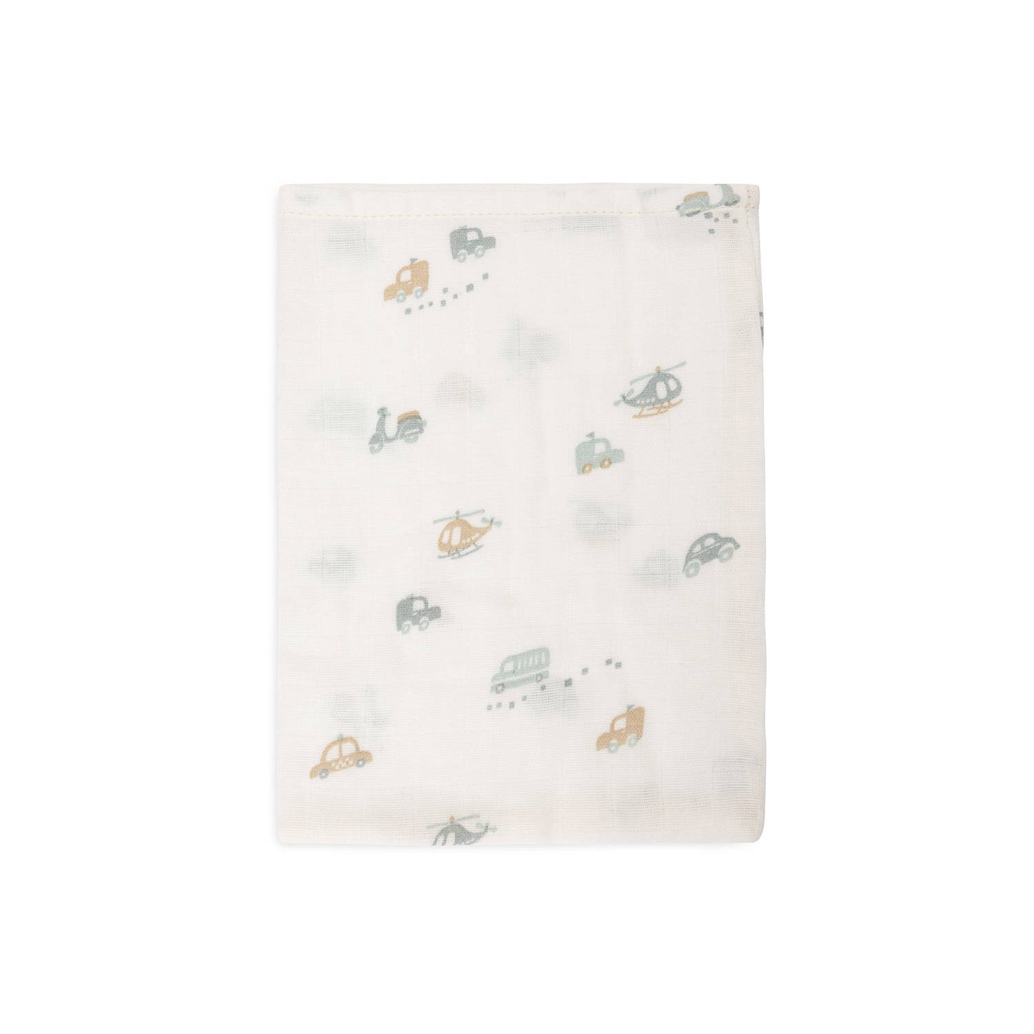 Jollein hydrofiel washandje On The Go set van 3 offwhite blauw beige