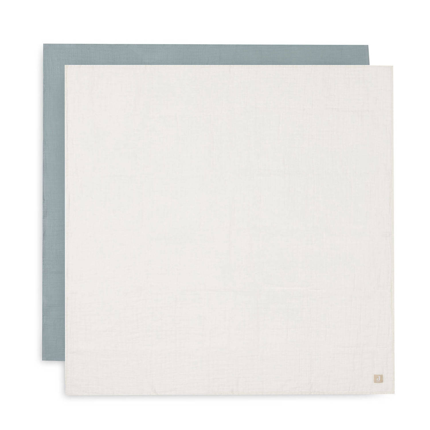 Jollein hydrofiele doek large Sea Green Ivory set van 2 groen offwhite