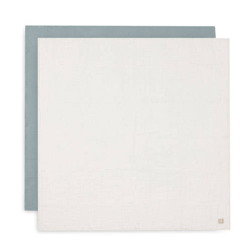 Jollein hydrofiele doek large Sea Green/Ivory - set van 2 groen/offwhite afbeelding