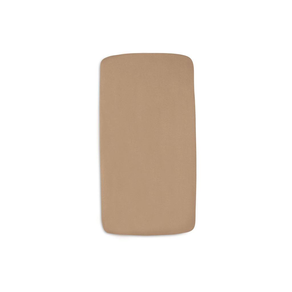 Jollein jersey ledikant hoeslaken Sea Green/Biscuit - groen/bruin (set van 2)