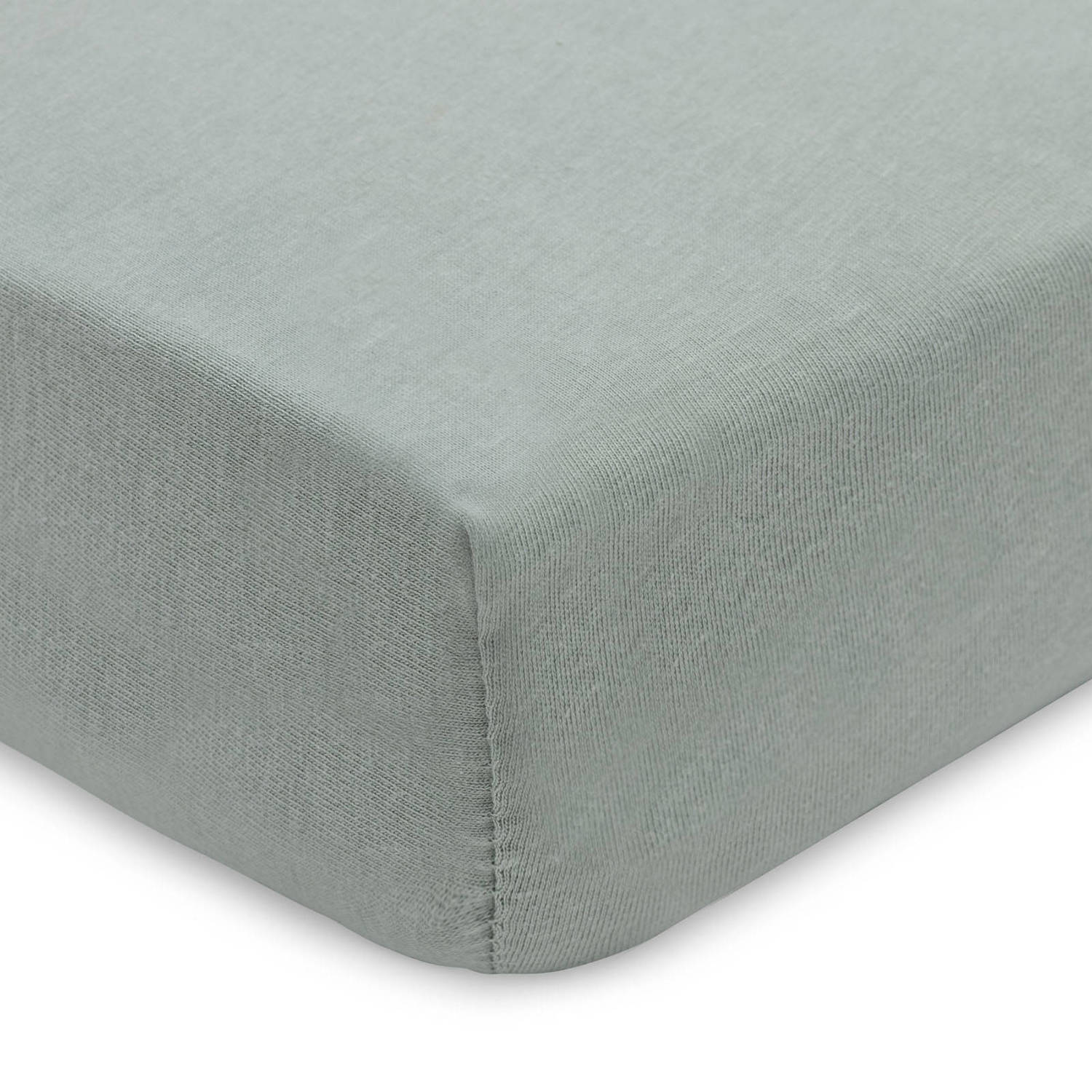 Jollein jersey ledikant hoeslaken Sea Green Biscuit set van 2 groen bruin