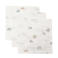 Jollein hydrofiel monddoekje On The Go - offwhite/blauw/beige (set van 3)