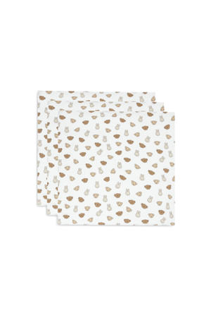 hydrofiele doek small Miffy and Friends - offwhite/beige (set van 3)