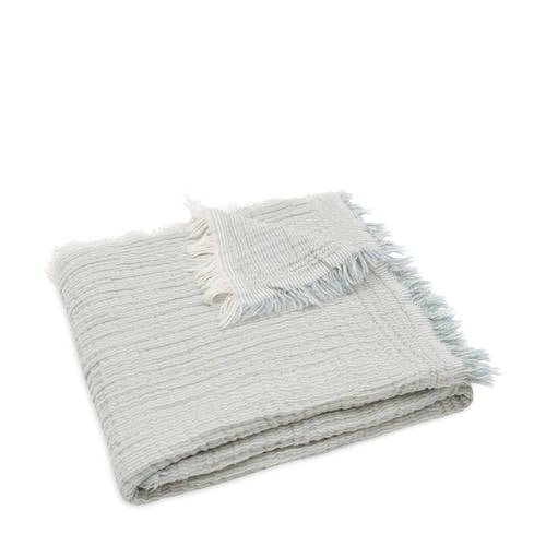 Jollein hydrofiele wiegdeken Fringe Stripe Sea Green/Ivory afbeelding
