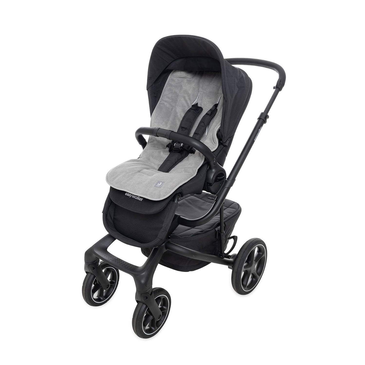 Jollein badstoffen inlegger voor de buggy Storm Grey
