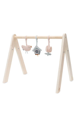 speeltjes voor de babygym Lovely Birds roze/blauw