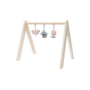 speeltjes voor de babygym Lovely Birds roze/blauw
