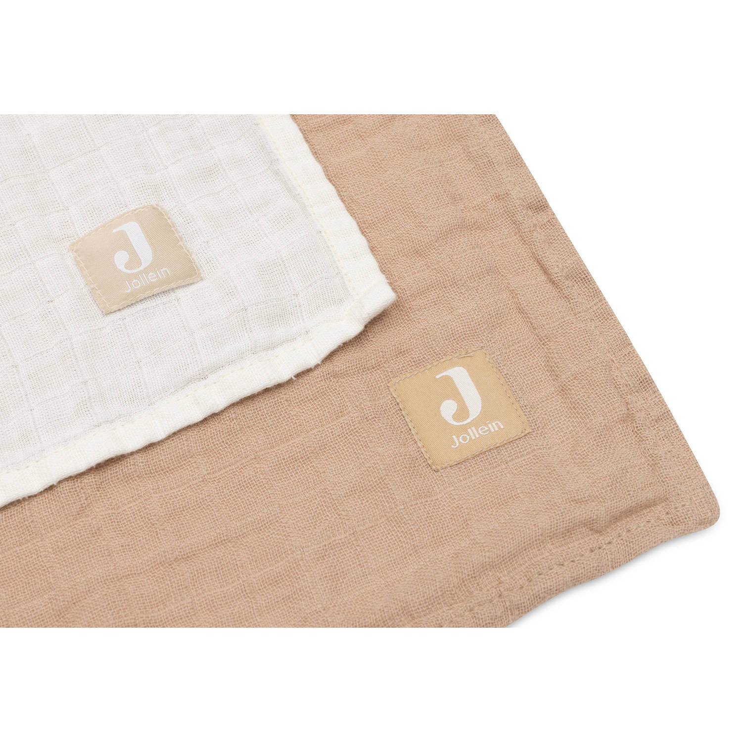 Jollein Hydrofiele Doek Large 115x115cm Biscuit Ivory 2 Stuks
