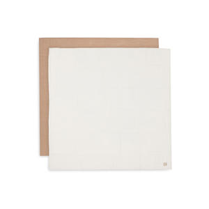 Hydrofiele Doek Large 115x115cm - Biscuit/Ivory - 2 Stuks
