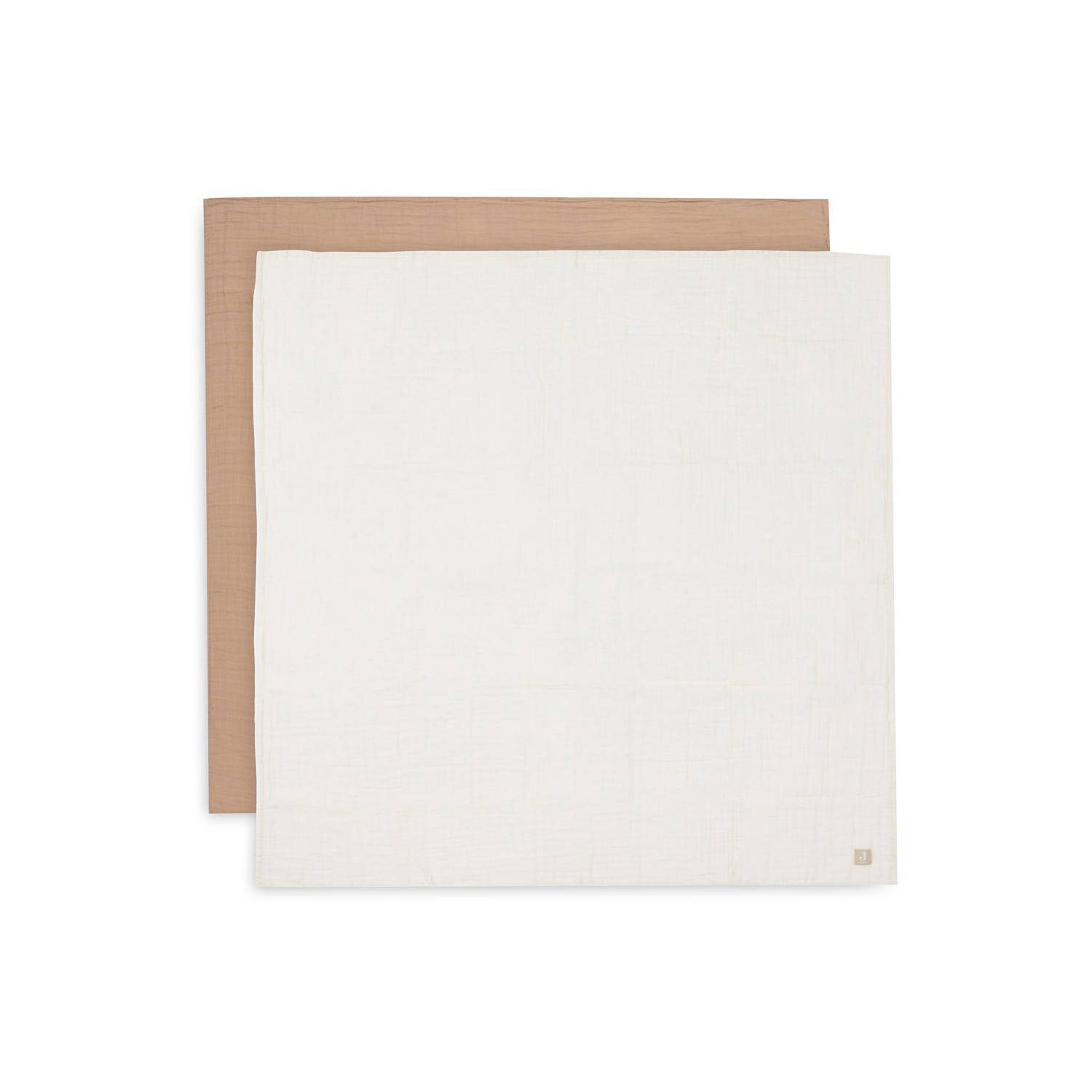 Jollein Hydrofiele Doek Large 115x115cm Biscuit Ivory 2 Stuks