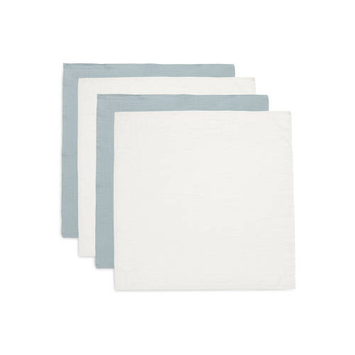 Jollein Hydrofiele Doek Small 70x70cm - Sea Green/Ivory - 4 Stuks afbeelding
