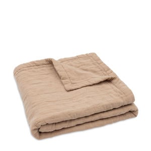 hydrofiele wiegdeken Jacquard - Biscuit