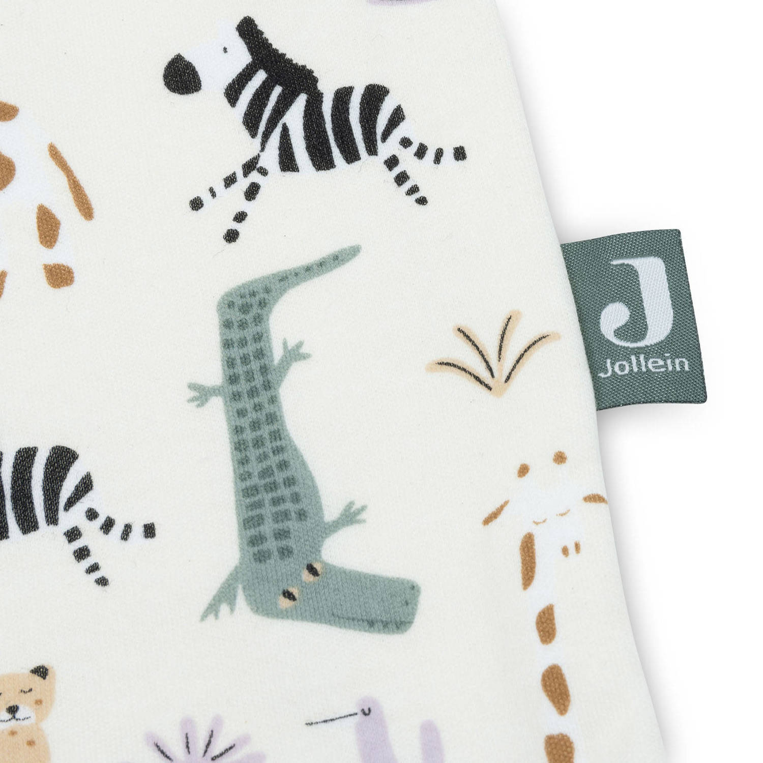 Jollein jersey slaapzak Jungle Jambo offwhite blauw beige