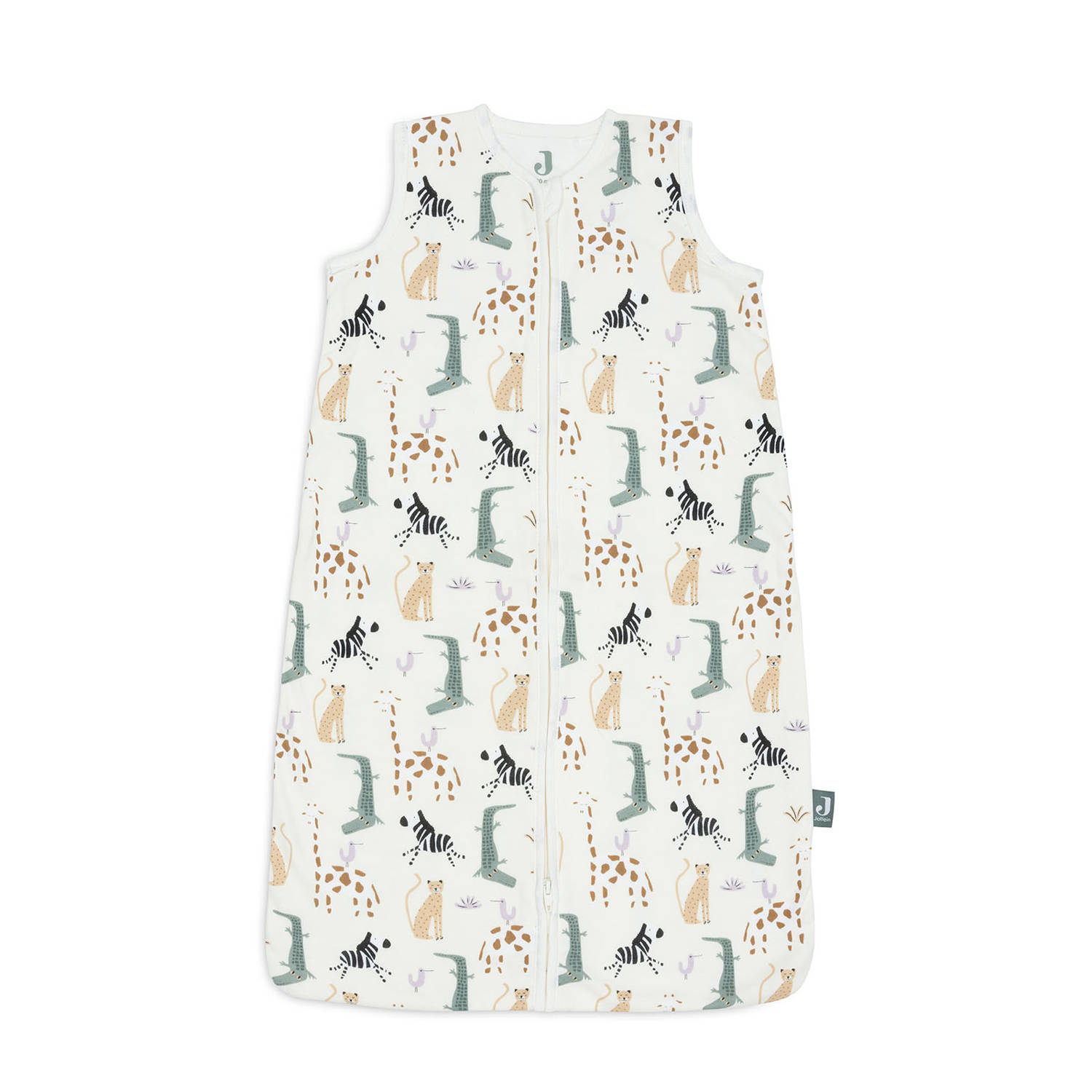 Jollein jersey slaapzak Jungle Jambo offwhite blauw beige