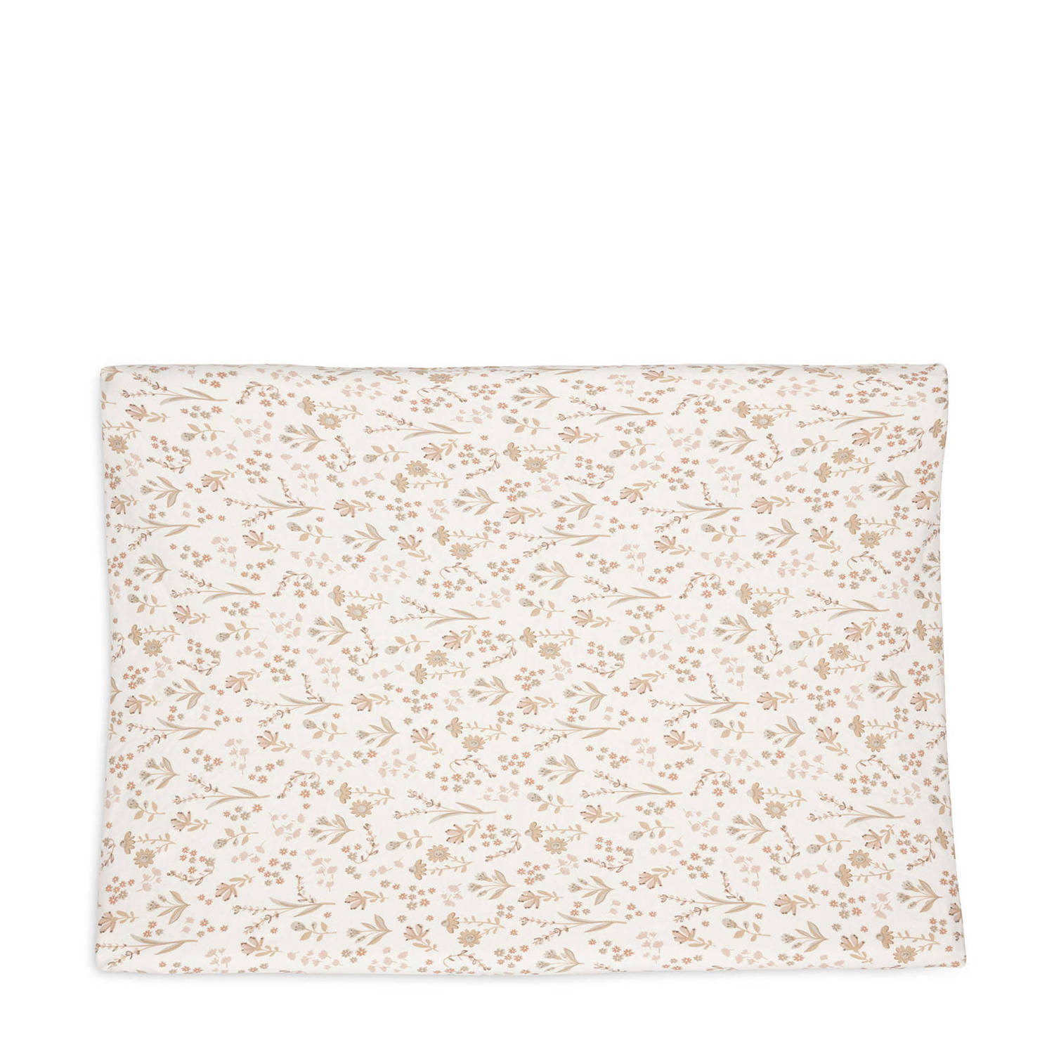 Jollein jersey aankleedkussenhoes Bloomy offwhite beige