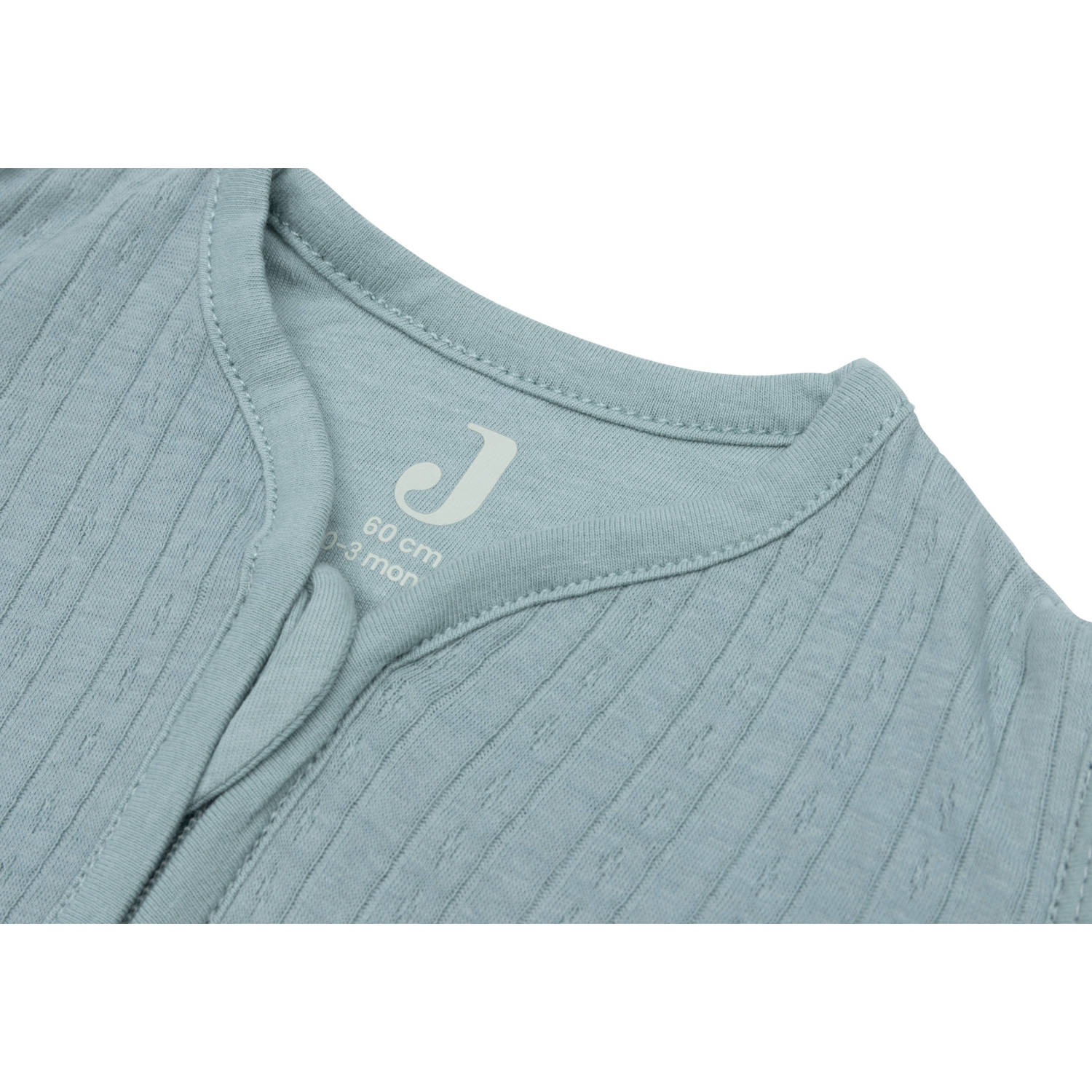 Jollein slaapzak met afritsbare mouw Rond Ajour Sea Green