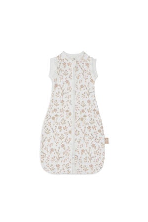 Newborn Cocoon slaapzak 0-3 mnd Bloomy offwhite/beige