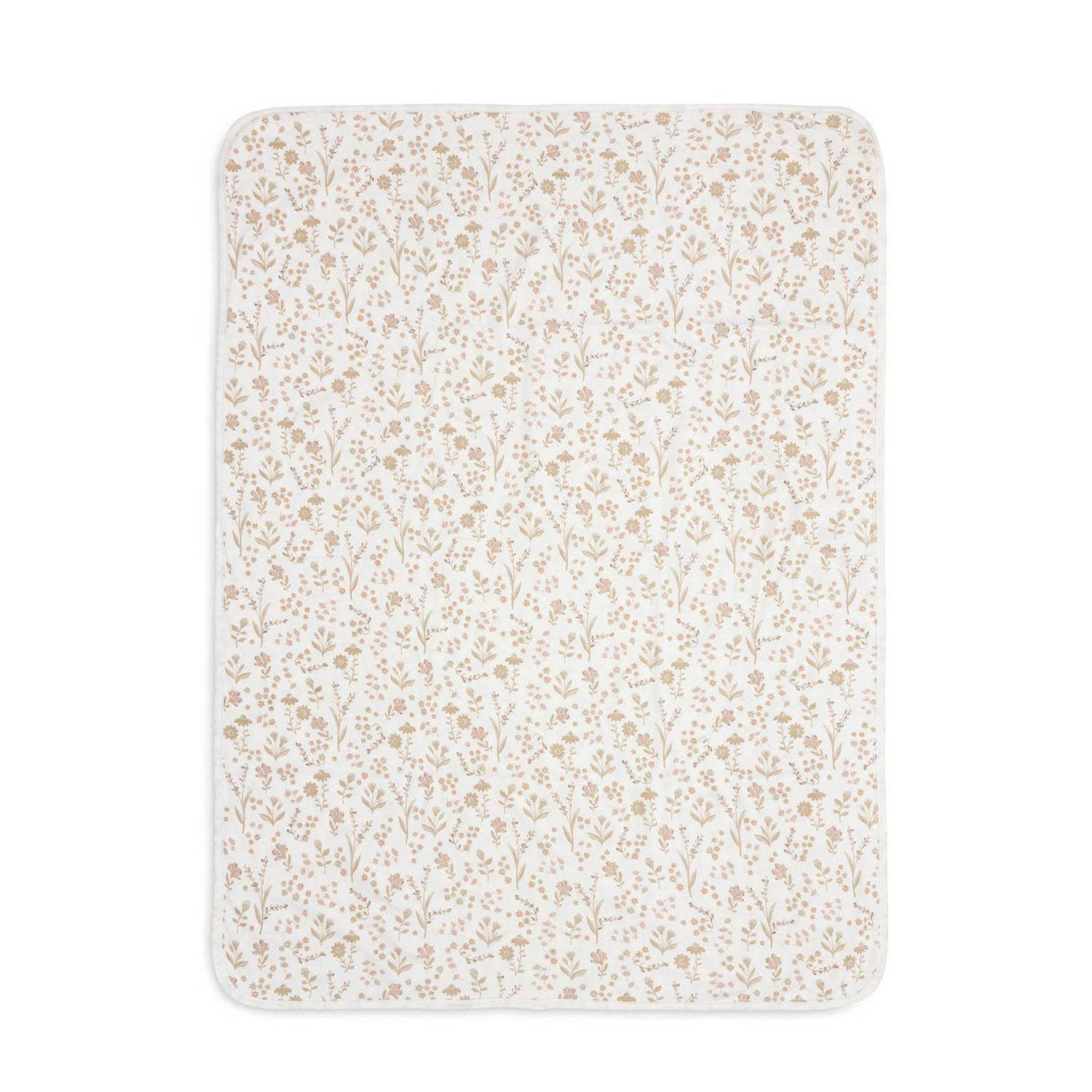 Jollein jersey wiegdeken Bloomy offwhite beige