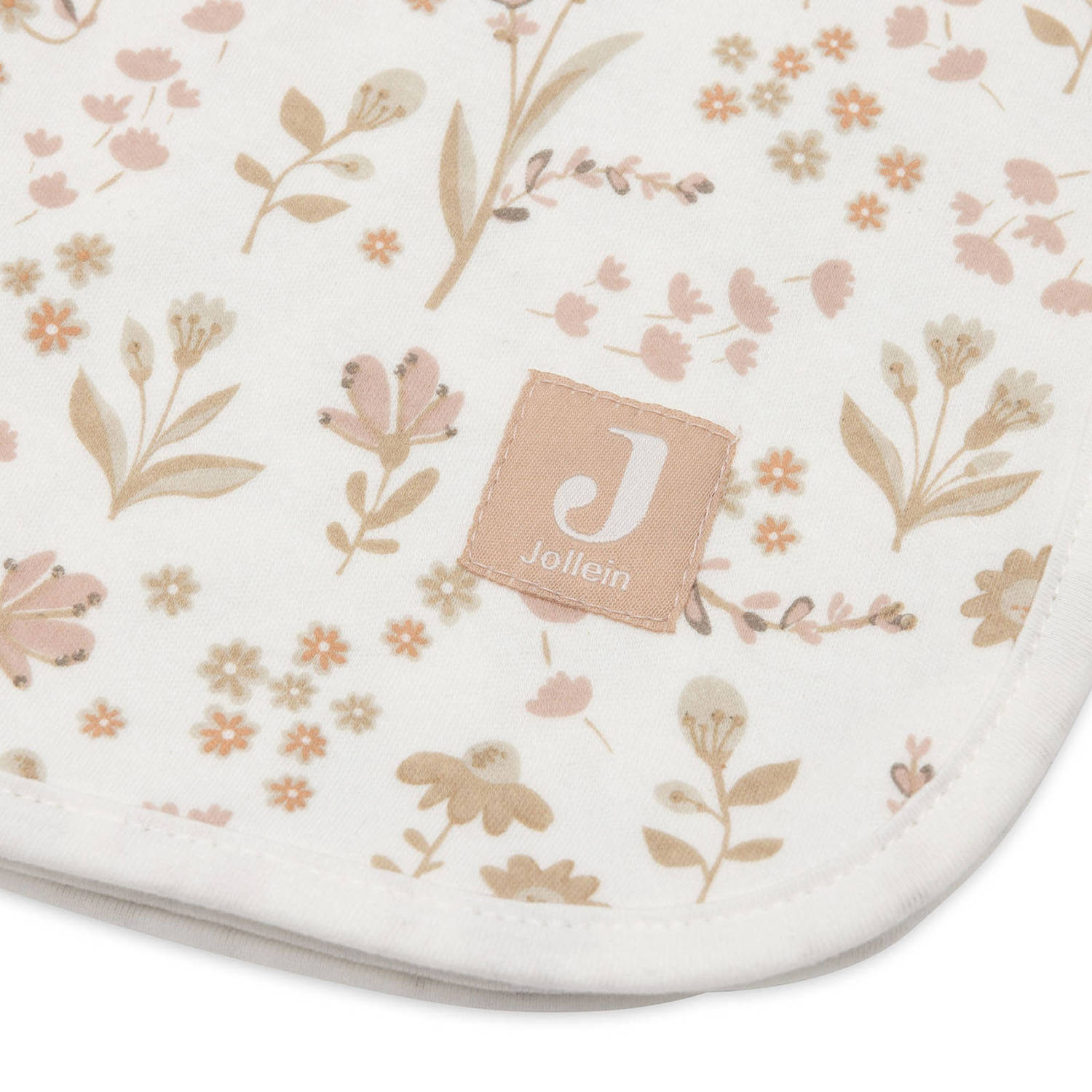 Jollein jersey wiegdeken Bloomy offwhite beige