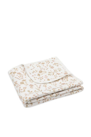 jersey wiegdeken Bloomy offwhite/beige