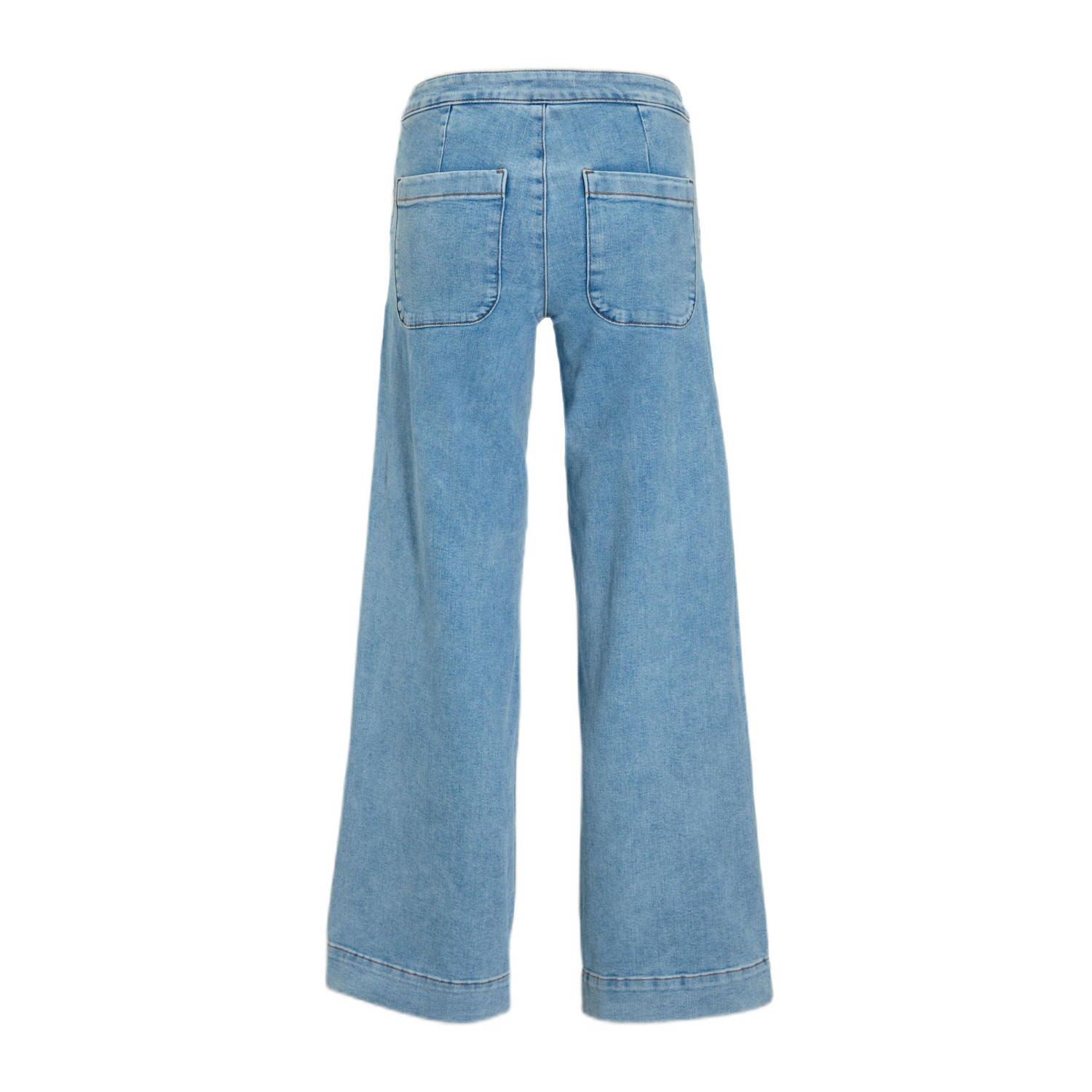 ONLY high waist wide leg jeans light blue denim