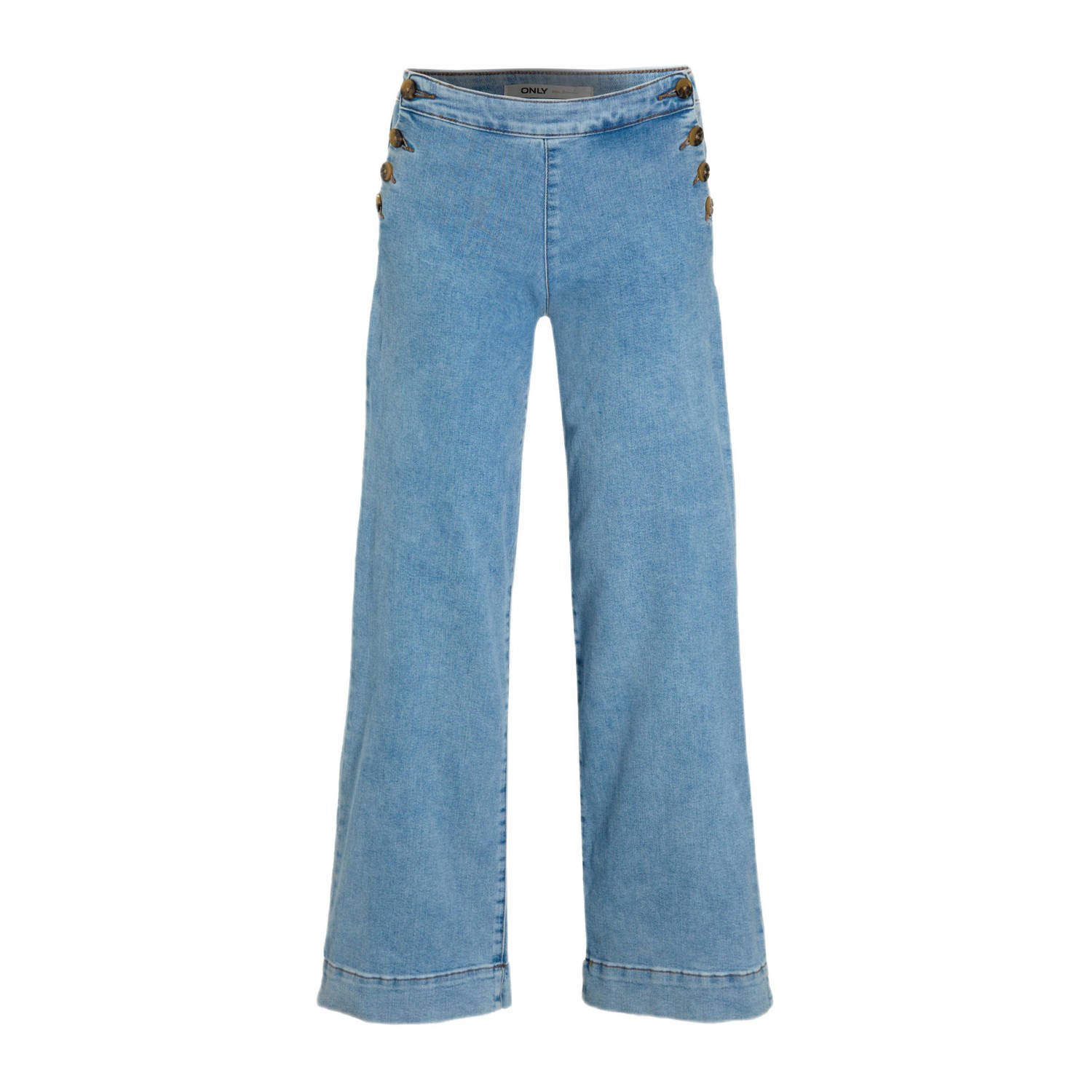 ONLY high waist wide leg jeans light blue denim
