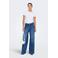 ONLY high waist wide leg jeans medium blue denim