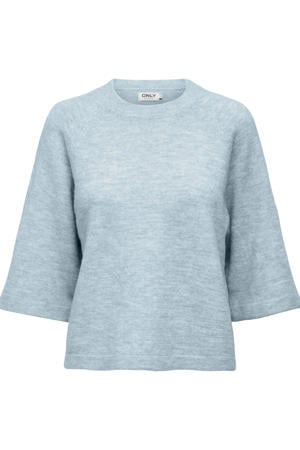 pullover fijn gebreid lichtblauw
