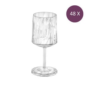 Wijnglas, 300 ml, thermoplastic - Grijs - Koziol Club No. 4 (48 stuks)