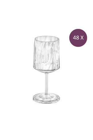 Wijnglas, 300 ml, thermoplastic - Grijs - Koziol Club No. 4 (48 stuks) 