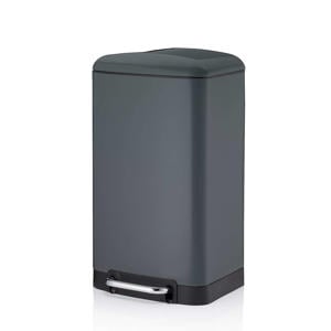 Davino Afvalemmer, RVS, Donker Grijs, 30 L