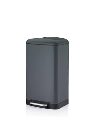 Davino Afvalemmer, RVS, Donker Grijs, 30 L