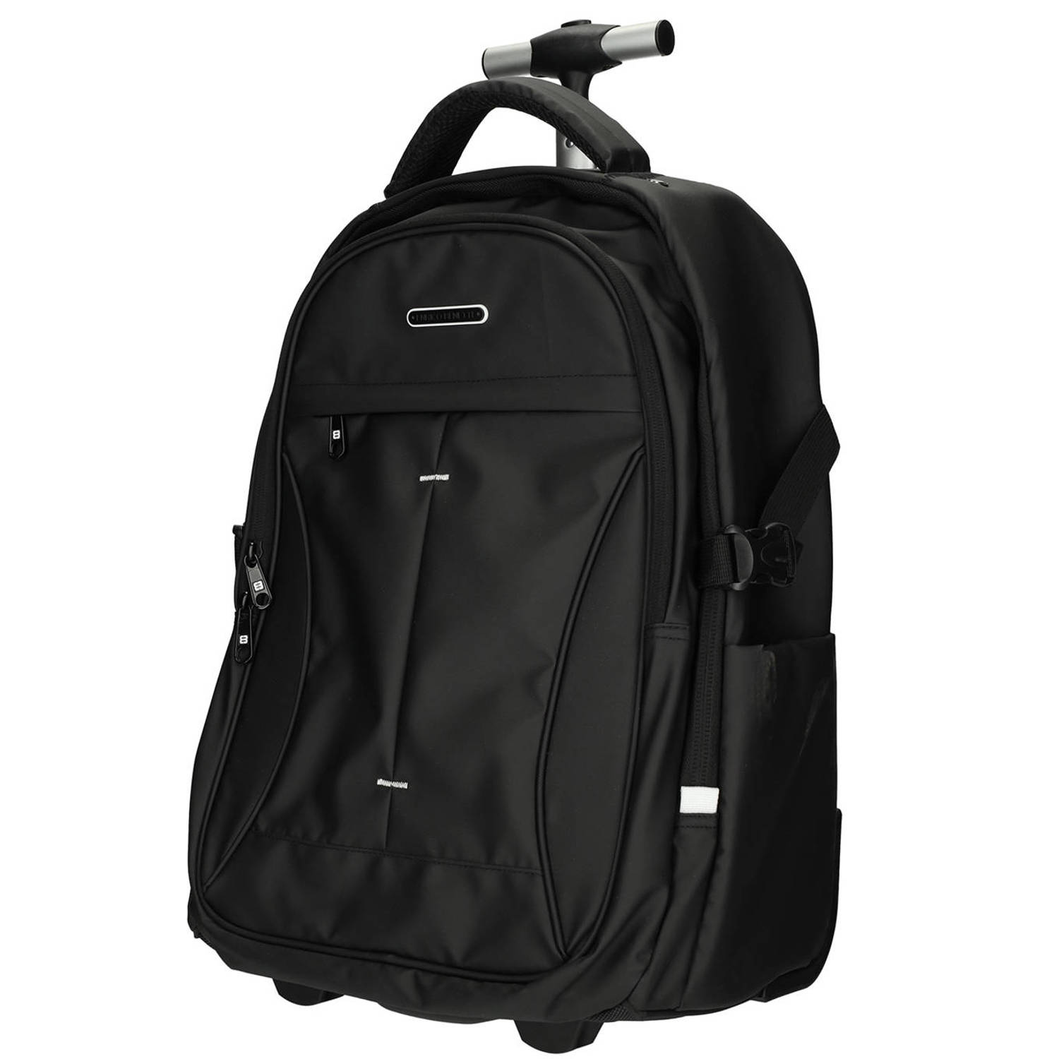 Enrico Benetti 17 inch laptop rugzak trolley zwart