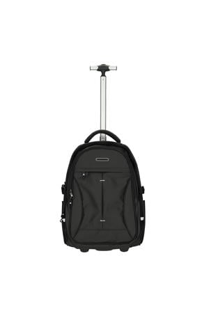 17 inch laptop rugzak trolley zwart
