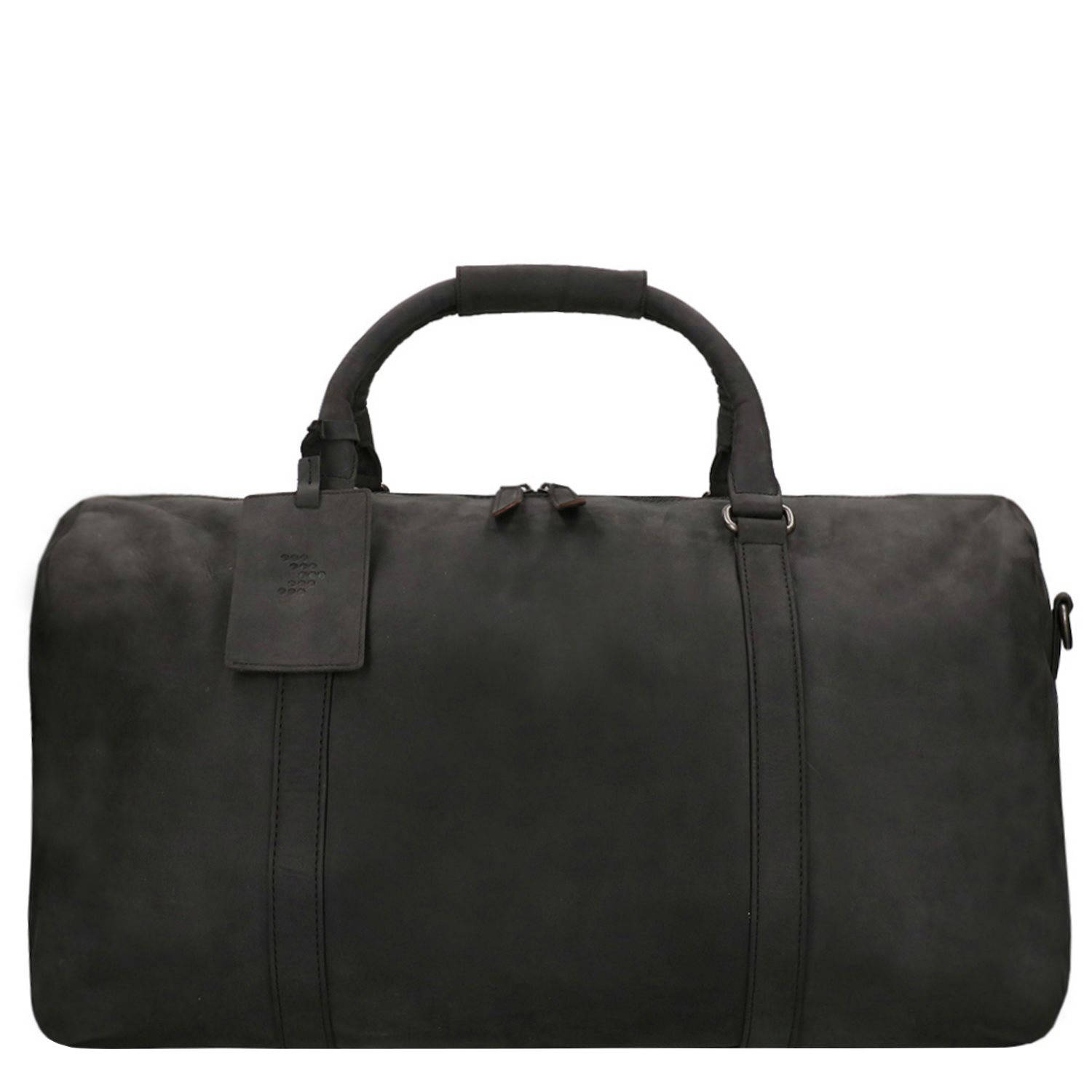 Travelbags leren reistas The Base zwart
